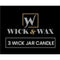 Wick & Wax Vanilla Scented 3-Wick Jar Candle, 14oz (Pack of 6)