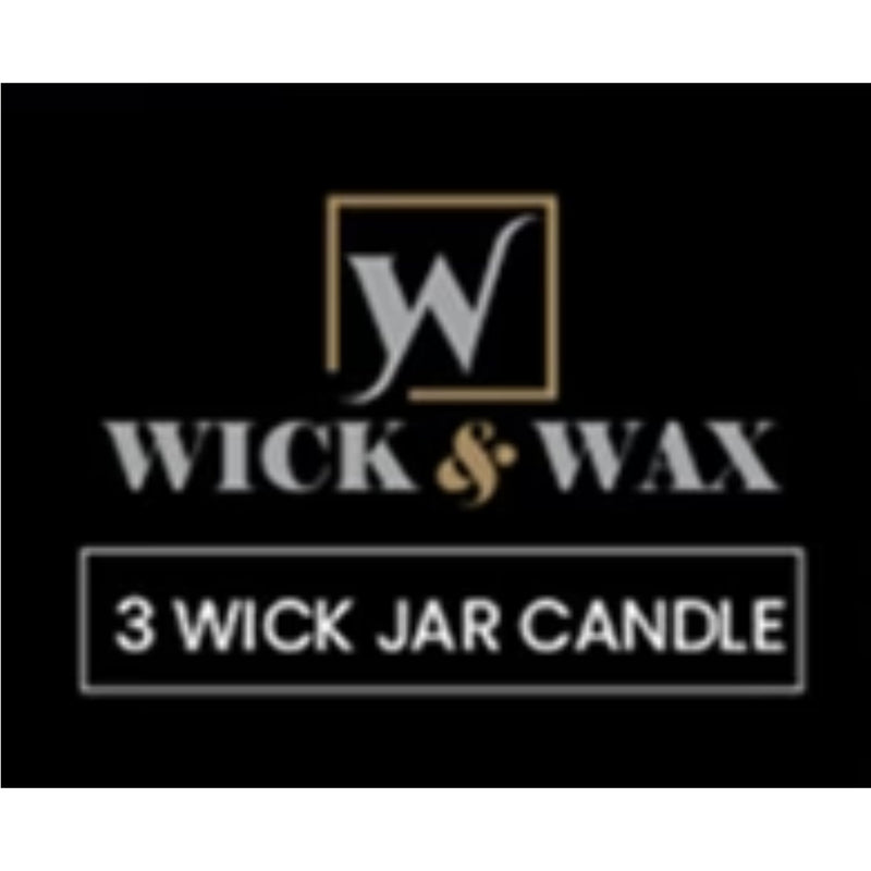 Wick & Wax Black Cherry Scented 3-Wick Jar Candle, 14oz (Pack of 3)