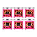 Wick & Wax Strawberry Scented 3-Wick Jar Candle, 14oz (Packs of 6)