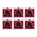Wick & Wax Black Cherry Scented 3-Wick Jar Candle, 14oz (Pack of 6)