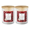 Wick & Wax Juicy Pomegranate 2-Wick Jar Candle, 9oz (Pack of 2)