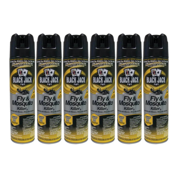 Black Jack Fly & Mosquito Killer - Lemon Scent, 10oz. (283g) (Pack of 6)