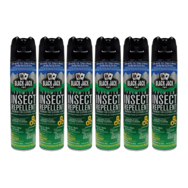 Black Jack Premium Insect Repellent - Odorless, 11oz. (312g) (Pack of 6)