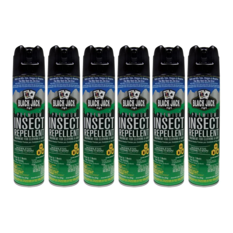 Black Jack Premium Insect Repellent - Odorless, 11oz. (312g) (Pack of 6)