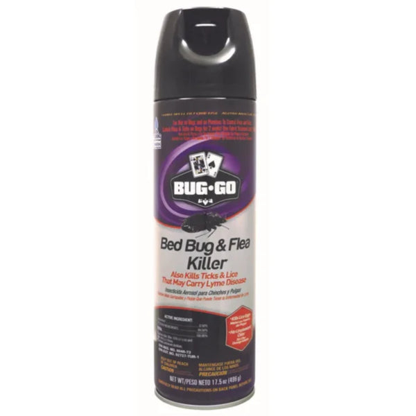 Bug Go Bed Bug & Flea Killer (Ticks & Lice), 17.5oz (496g)