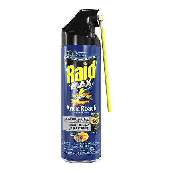 Raid Max Ant & Roach Spray, 14.5oz. (411g)