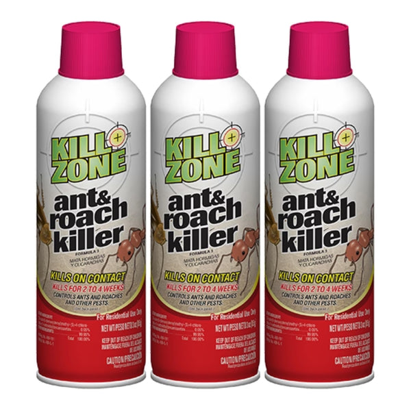 Kill Zone Ant & Roach Killer, 3oz. (85g) (Pack of 3)