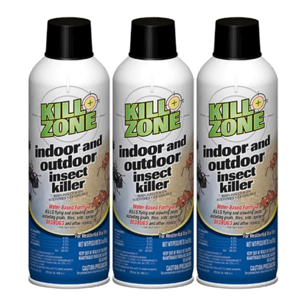 Kill Zone Indoor and Outdoor Insect Killer, 3oz. (85g) (Pack of 3)