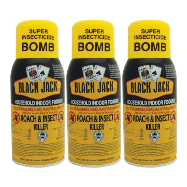 Black Jack Household Indoor Fogger Roach & Insect Killer, 7.5oz (Pack of 3)