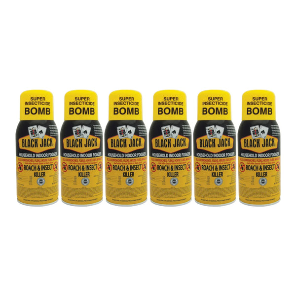 Black Jack Household Indoor Fogger Roach & Insect Killer, 7.5oz (Pack of 6)