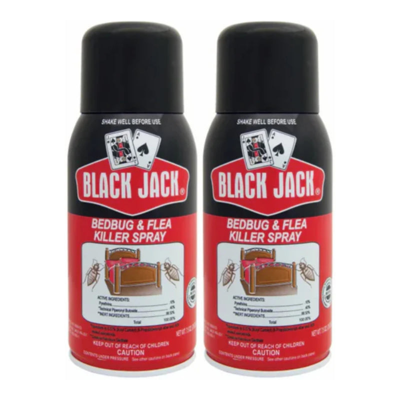 Black Jack Bedbug & Flea Killer Spray, 7.5oz (210g) (Pack of 2)