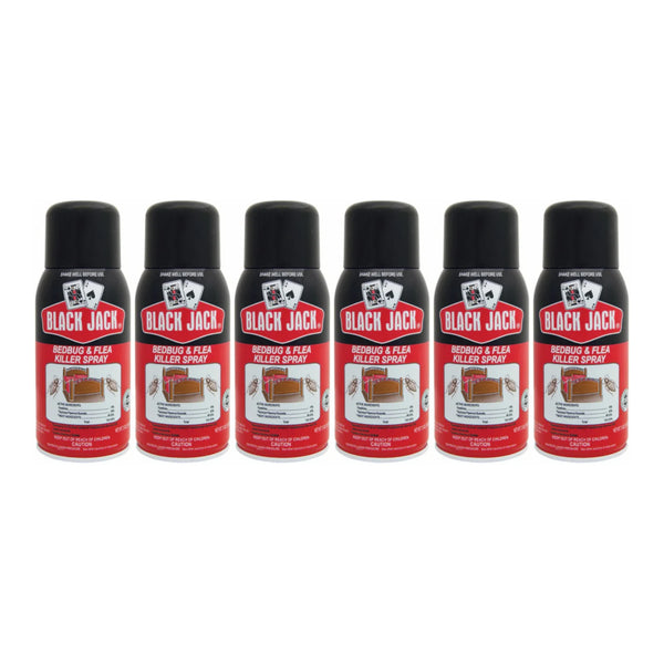 Black Jack Bedbug & Flea Killer Spray, 7.5oz (210g) (Pack of 6)