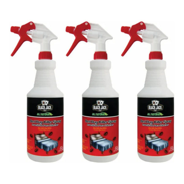 Black Jack All Natural Bed Bug Killer, 32 fl. oz. (946ml) (Pack of 3)