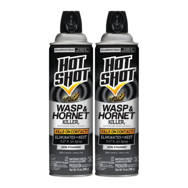 Hot Shot Wasp & Hornet Killer, 14oz. (396g) (Pack of 2)