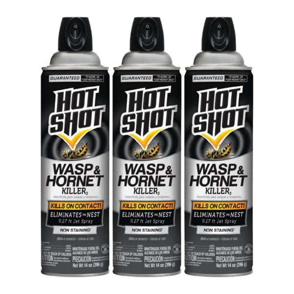 Hot Shot Wasp & Hornet Killer, 14oz. (396g) (Pack of 3)