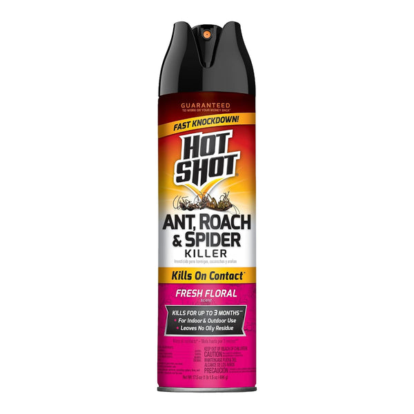 Hot Shot Ant, Roach, & Spider Killer - Fresh Floral Scent 17.5oz