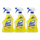 Lysol Disinfectant All-Purpose Cleaner - Lemon Scent, 22oz. (650ml) (Pack of 3)