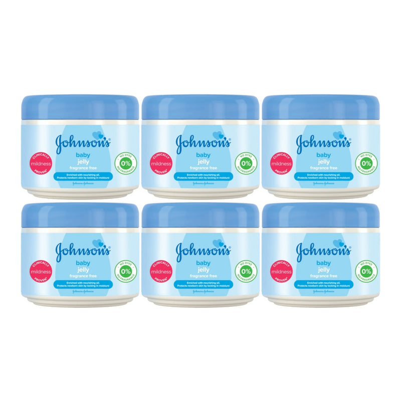 Johnson's Baby Jelly - Fragrance Free, 250ml (Pack of 6)