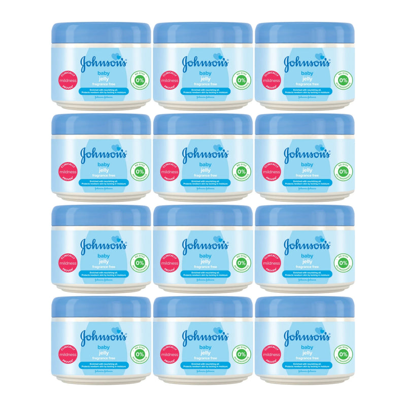 Johnson's Baby Jelly - Fragrance Free, 250ml (Pack of 12)