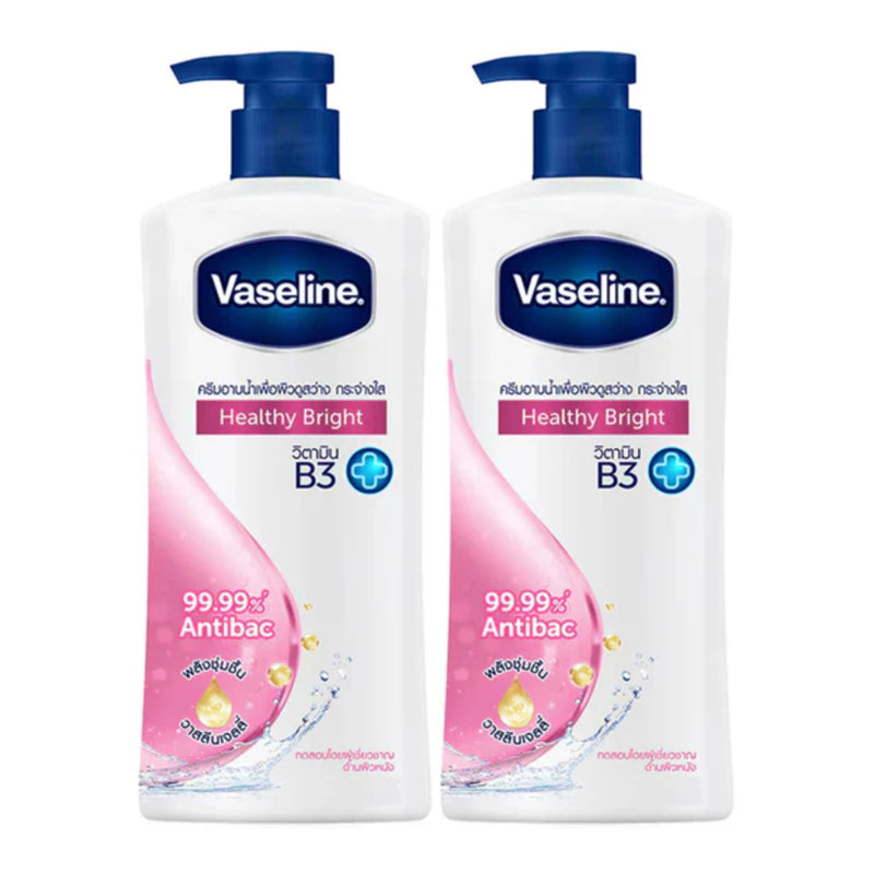 Vaseline Healthy Plus Healthy Bright Body Wash, 13.5oz. (400ml) (Pack of 2)