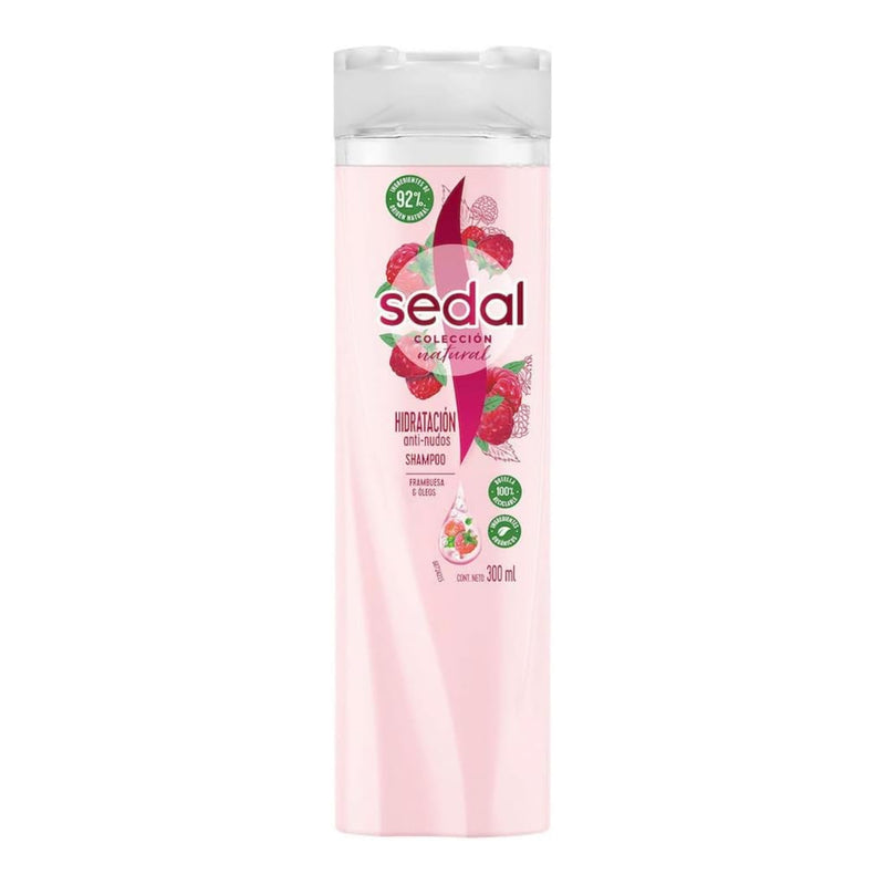 Sedal Shampoo Hidratacion Anti-Nudos Frambuesa & Oleos, 300ml