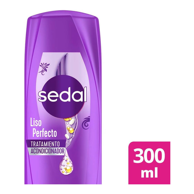 Sedal Acondicionador Liso Perfecto, 300ml (10.15oz.) (Pack of 2)