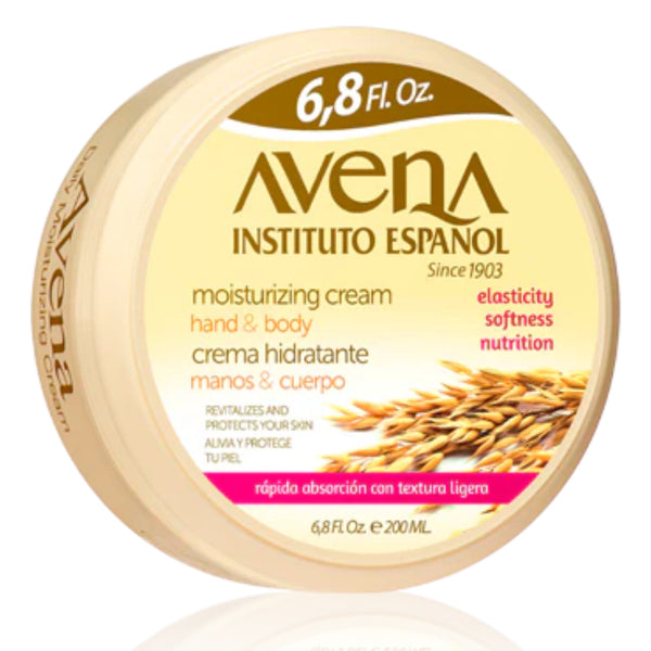 Avena Instituto Español Moisturizing Hand & Body Cream, 6.8oz 200ml