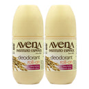 Avena Instituto Español Oatmeal Deodorant Roll-On, 2.5oz (75ml) (Pack of 2)