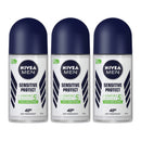 Nivea Men Sensitive Protect Antiperspirant Deodorant, 1.7oz (50ml) (Pack of 3)