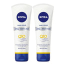 Nivea 3-in-1 Anti-Age Hand Cream w/ Q10 & UV Filters, 1oz. (30ml) (Pack of 2)