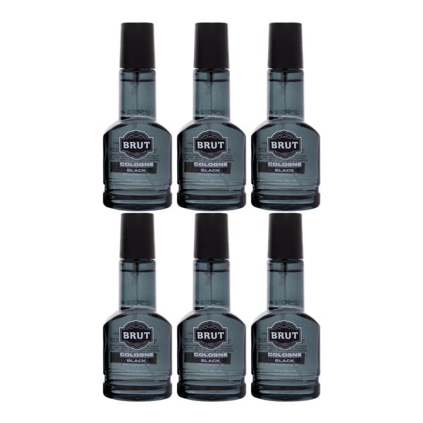 Brut Cologne For Men - Black Fragrance, 1oz. - Limited Edition (Pack of 6)