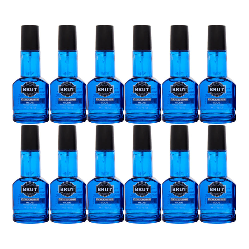 Brut Cologne For Men - Blue Fragrance, 1oz. - Limited Edition (Pack of 12)