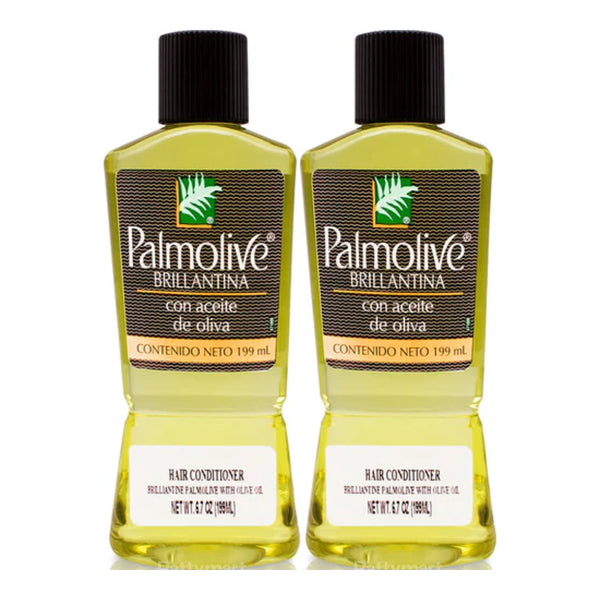 Palmolive Brillantine Con Aceite de Oliva (Olive Oil) 199ml (6.7oz) (Pack of 2)