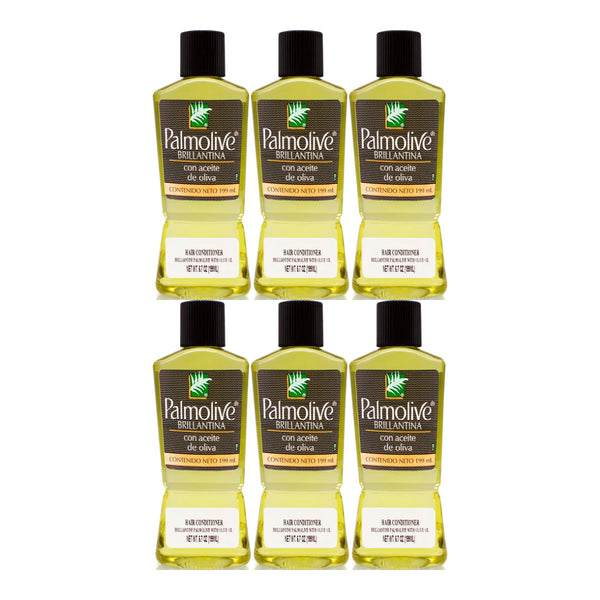 Palmolive Brillantine Con Aceite de Oliva (Olive Oil) 199ml (6.7oz) (Pack of 6)