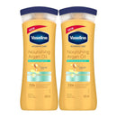 Vaseline Nourishing Argan Oil + Vaseline Body Lotion 13.5oz (400ml) (Pack of 2)