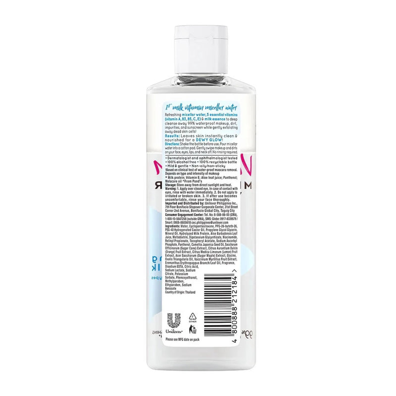 Pond's Vitamin Micellar Water - Detoxing Charcoal, 13.5oz (400ml) (Pack of 3)