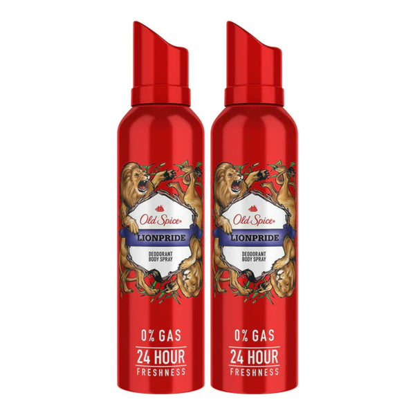 Old Spice Lionpride Deodorant Body Spray, 4.73oz (Pack of 2)