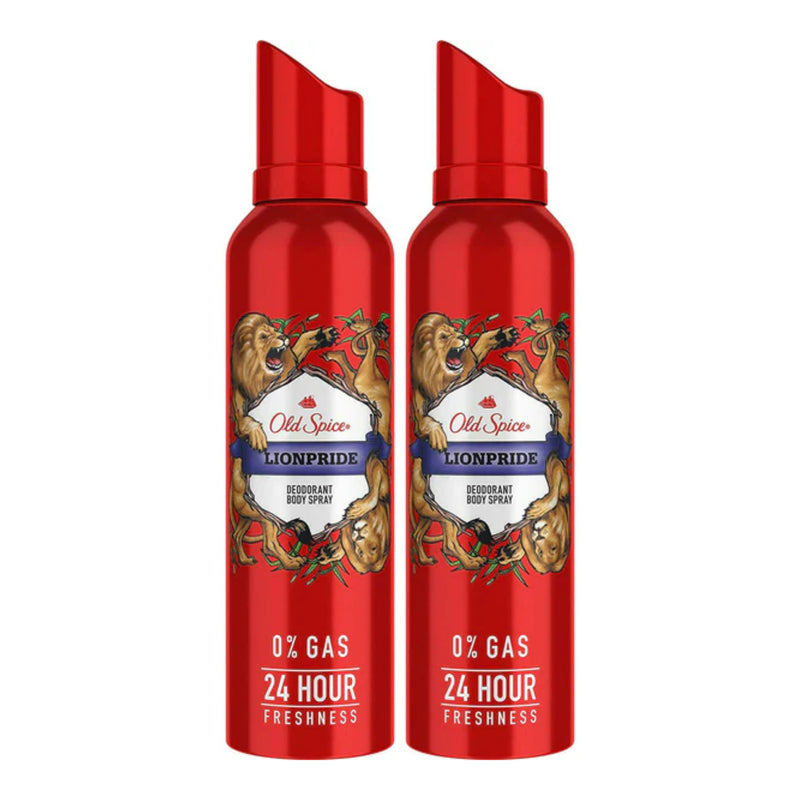 Old Spice Lionpride Deodorant Body Spray, 4.73oz (Pack of 2)