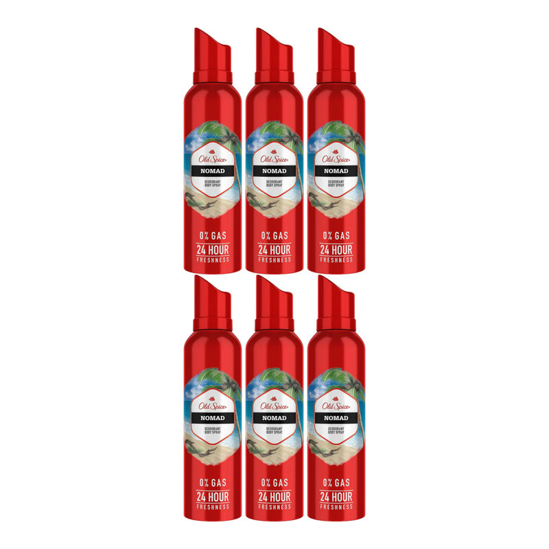 Old Spice Nomad Deodorant Body Spray, 4.73oz (Pack of 6)