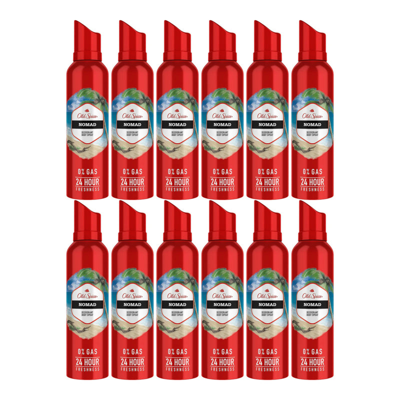 Old Spice Nomad Deodorant Body Spray, 4.73oz (Pack of 12)