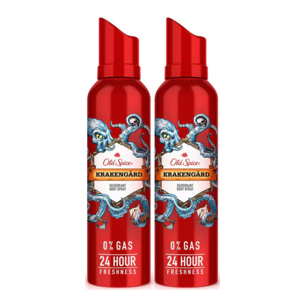 Old Spice Krakengard Deodorant Body Spray, 4.73oz (Pack of 2)