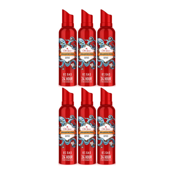 Old Spice Krakengard Deodorant Body Spray, 4.73oz (Pack of 6)