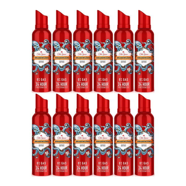 Old Spice Krakengard Deodorant Body Spray, 4.73oz (Pack of 12)