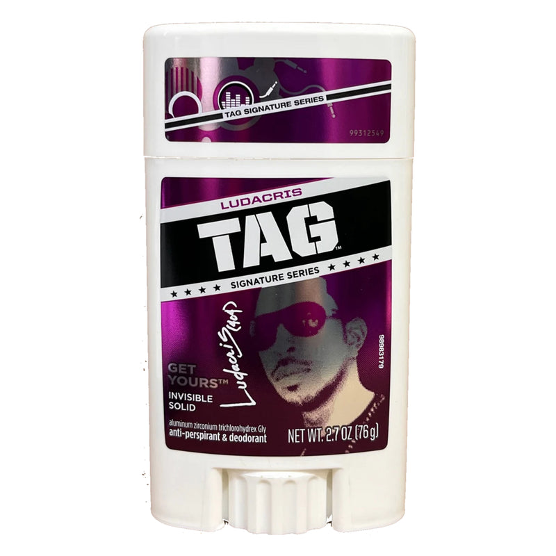 Tag Ludacris Invisible Solid Deodorant LIMITED EDITION, 2.7oz (76g)