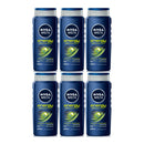 Nivea Men Energy 3-in-1 Shower Gel w/ Mint Extract, 8.45oz (250ml) (Pack of 6)