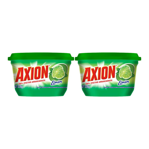 Axion Lemon 100% Effective Grease Stripper - Dishwashing Paste 235g (Pack of 2)