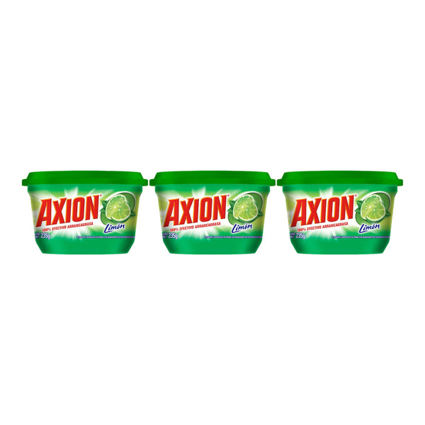 Axion Lemon 100% Effective Grease Stripper - Dishwashing Paste 235g (Pack of 3)