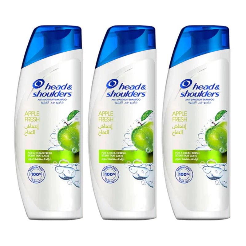 Head & Shoulders Anti-Dandruff Shampoo - Apple Fresh 13.5oz (400ml) (Pack of 3)