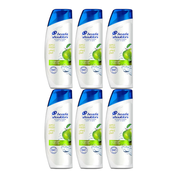 Head & Shoulders Anti-Dandruff Shampoo - Apple Fresh 13.5oz (400ml) (Pack of 6)