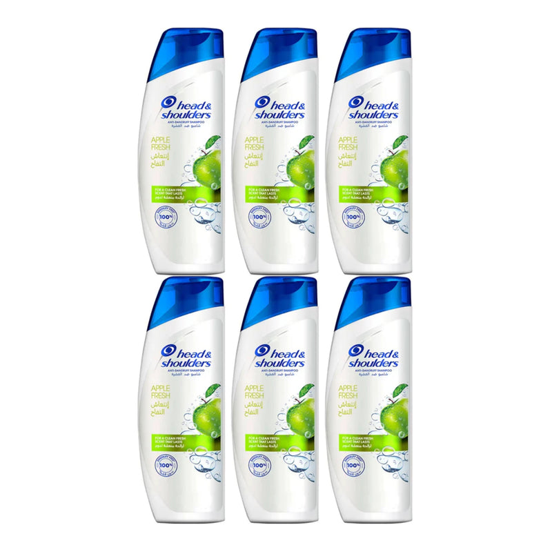 Head & Shoulders Anti-Dandruff Shampoo - Apple Fresh 13.5oz (400ml) (Pack of 6)